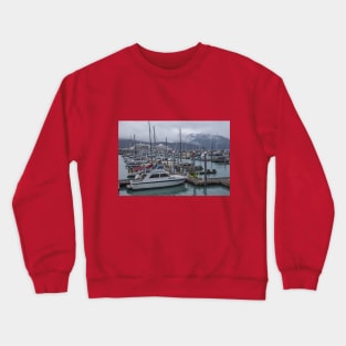 Alaska. Seward. Port. Crewneck Sweatshirt